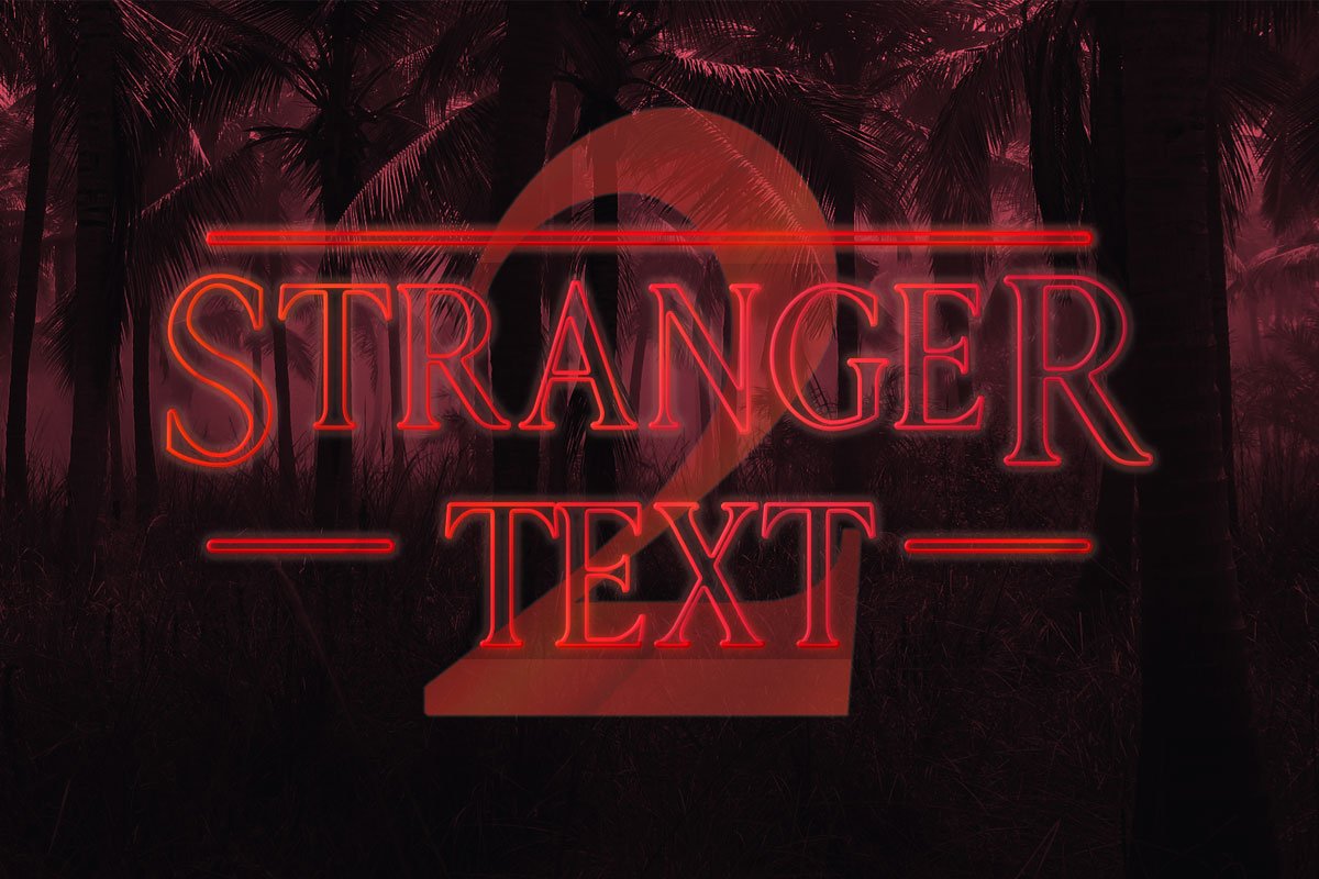 Free Stranger Things Season 2 PSD Text Style