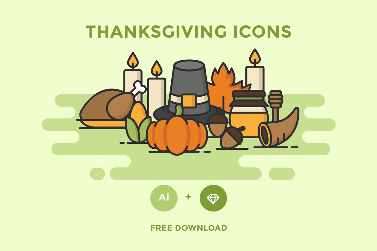Free Thanksgiving Icons Pack