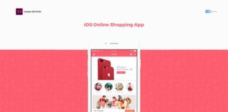 Free iOS Online Shopping App Adobe XD