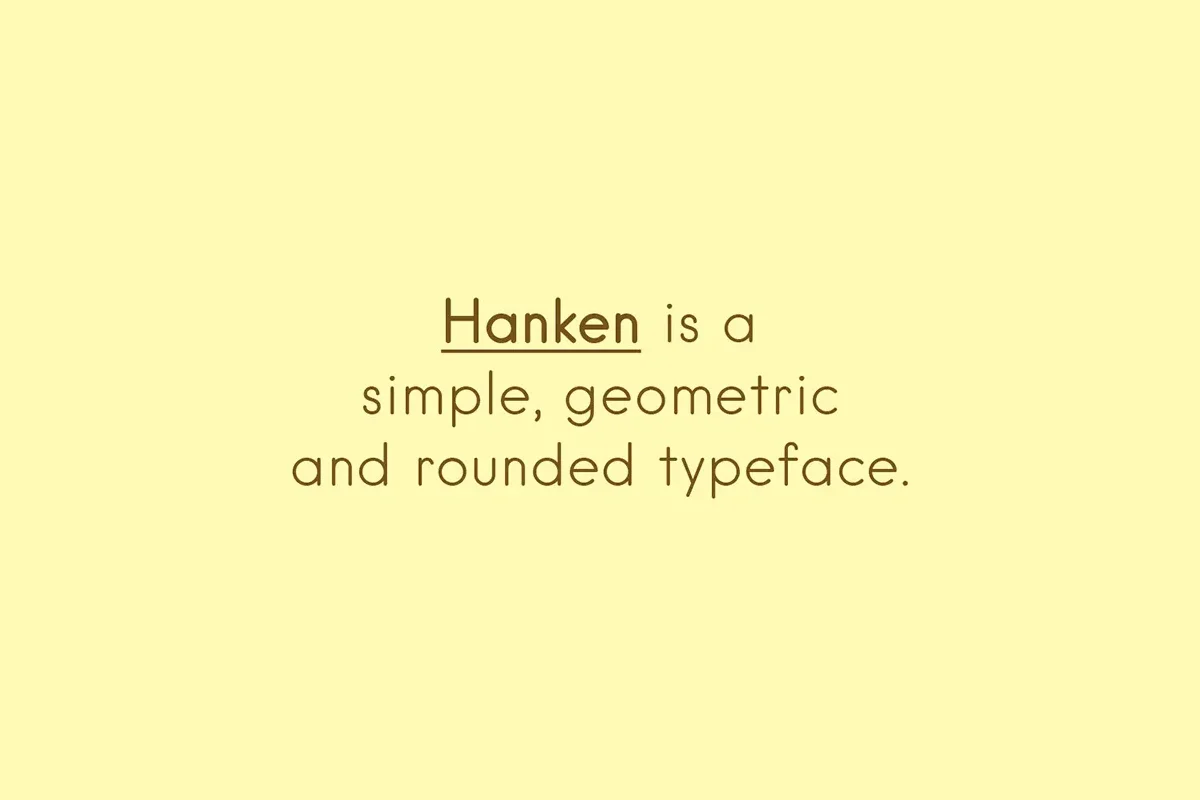 Hanken Sans Serif Typeface Preview 3