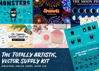 The Totally Artistic, Vector Supply Kit Just $29