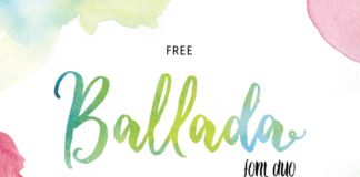 Free Ballada Brush Font Duo