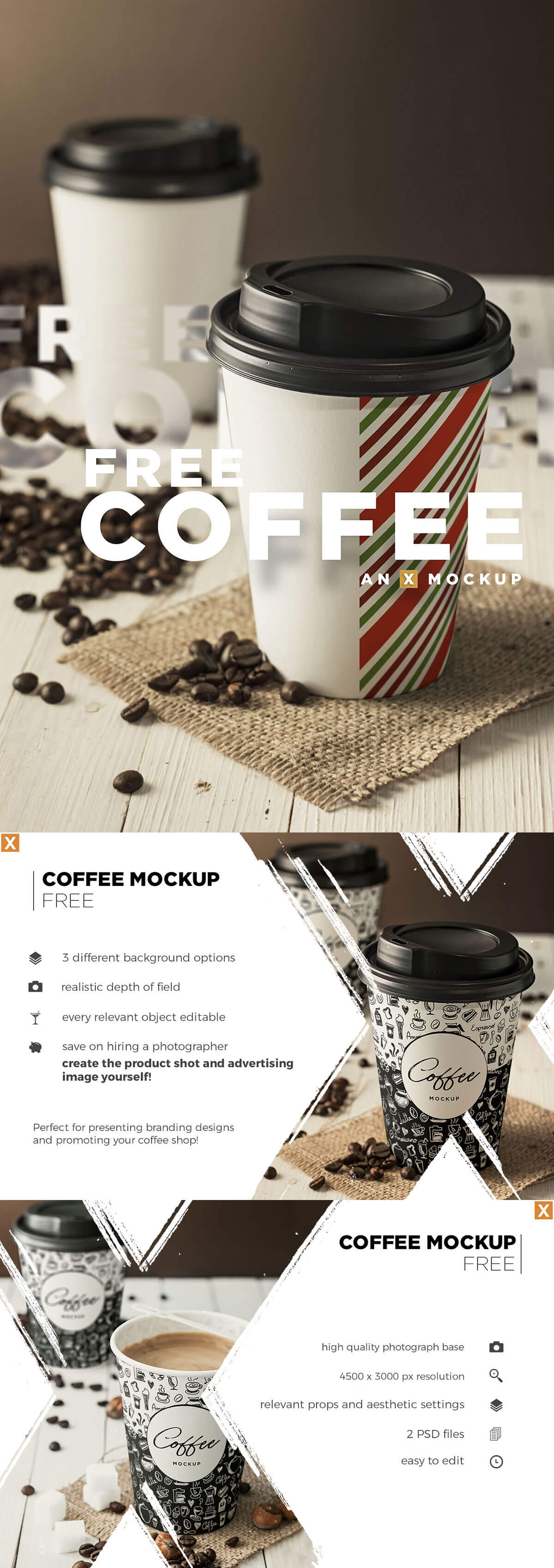 Free Coffee Branding Mockup