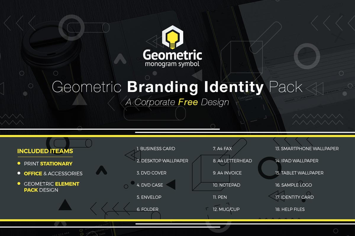 Free Geometric Branding Identity Pack