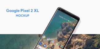 Free Google Pixel 2 XL PSD Screen Mockup