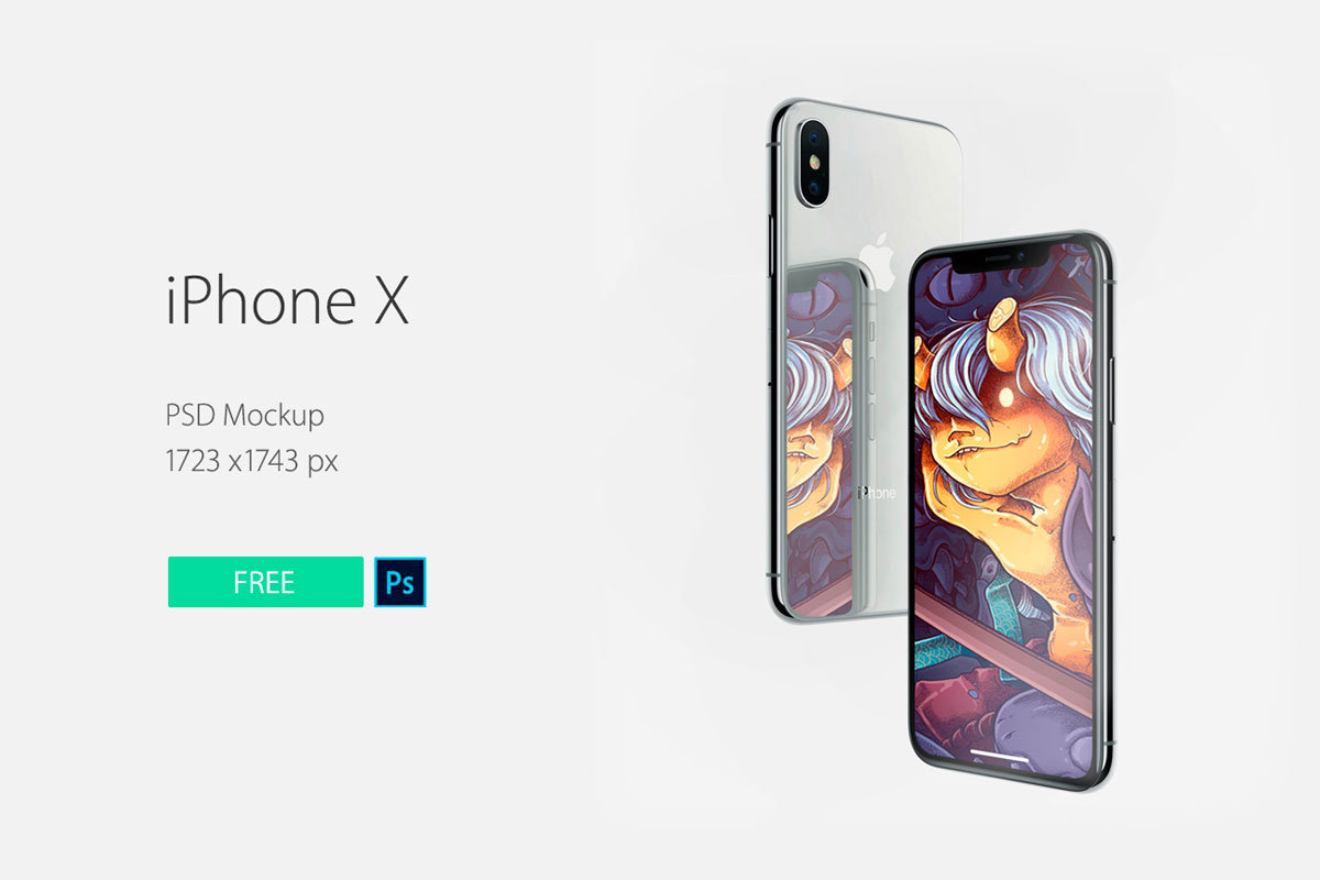 Download Free iPhone X Mockup PSD — Creativetacos PSD Mockup Templates