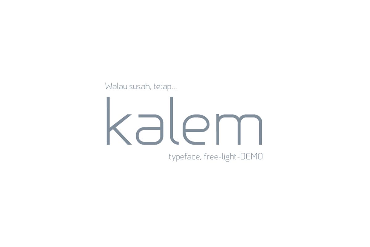Free Kalem Light Sans Serif Font