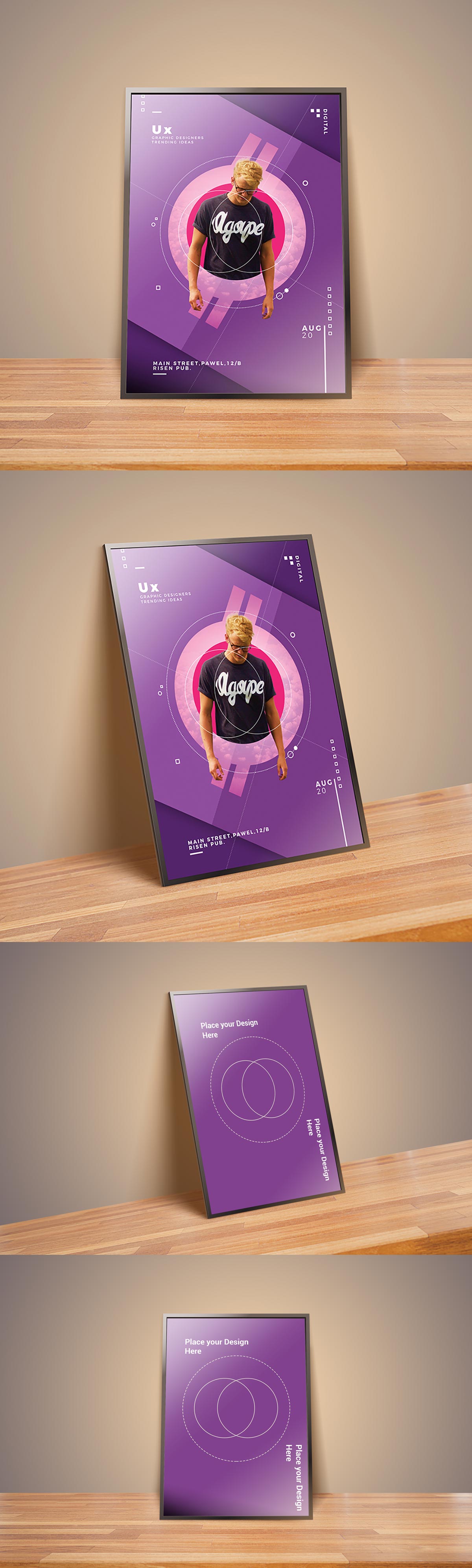 Free Photostatic Picture Frame Mockup