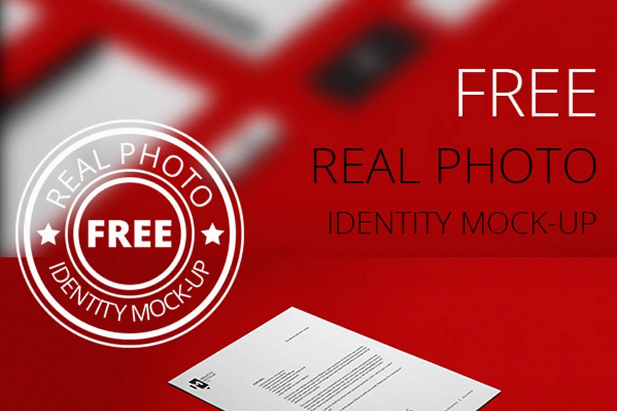 Free Real Photo Identity Mockup