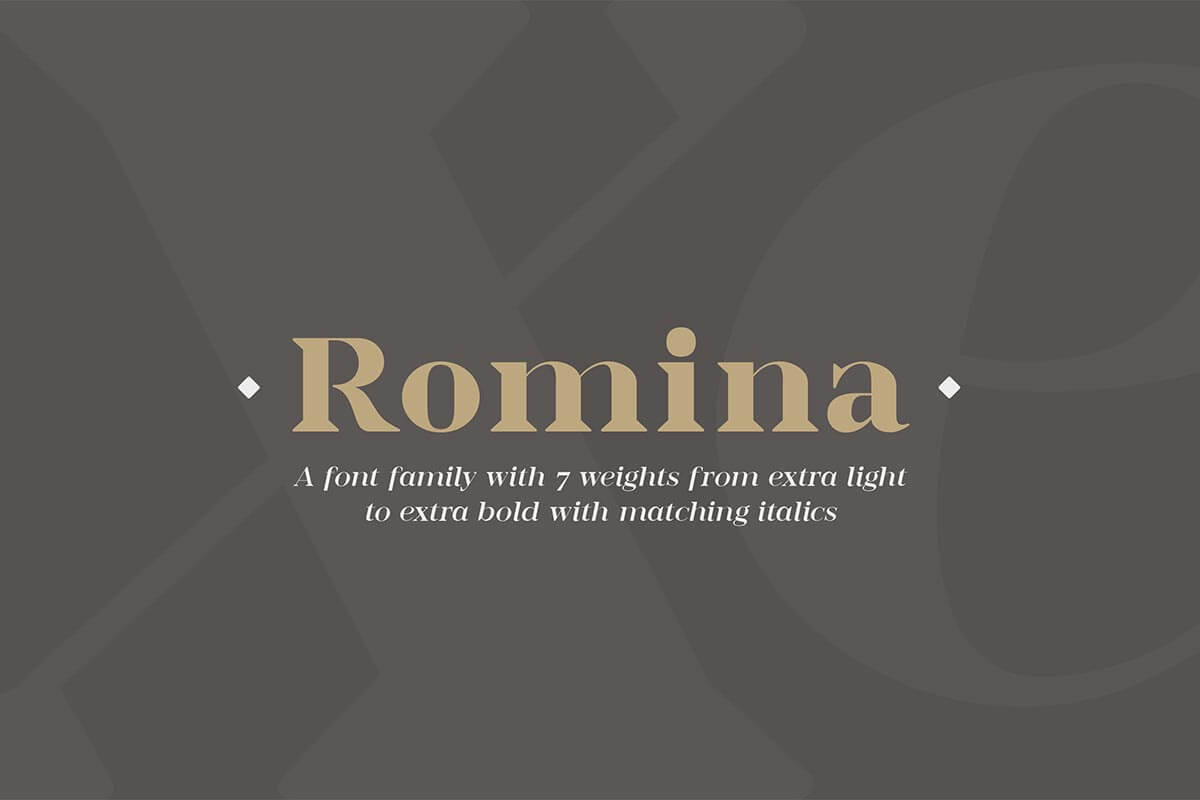 Free Romina Serif Demo Font Family