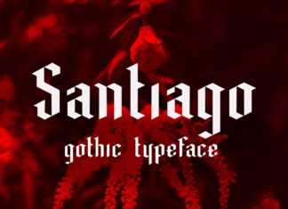 Free Santiago Gothic Blackletter Font