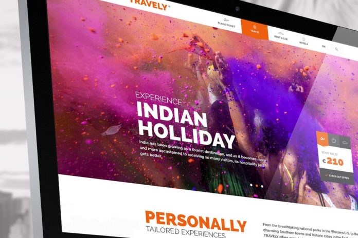 Free Travely PSD Template