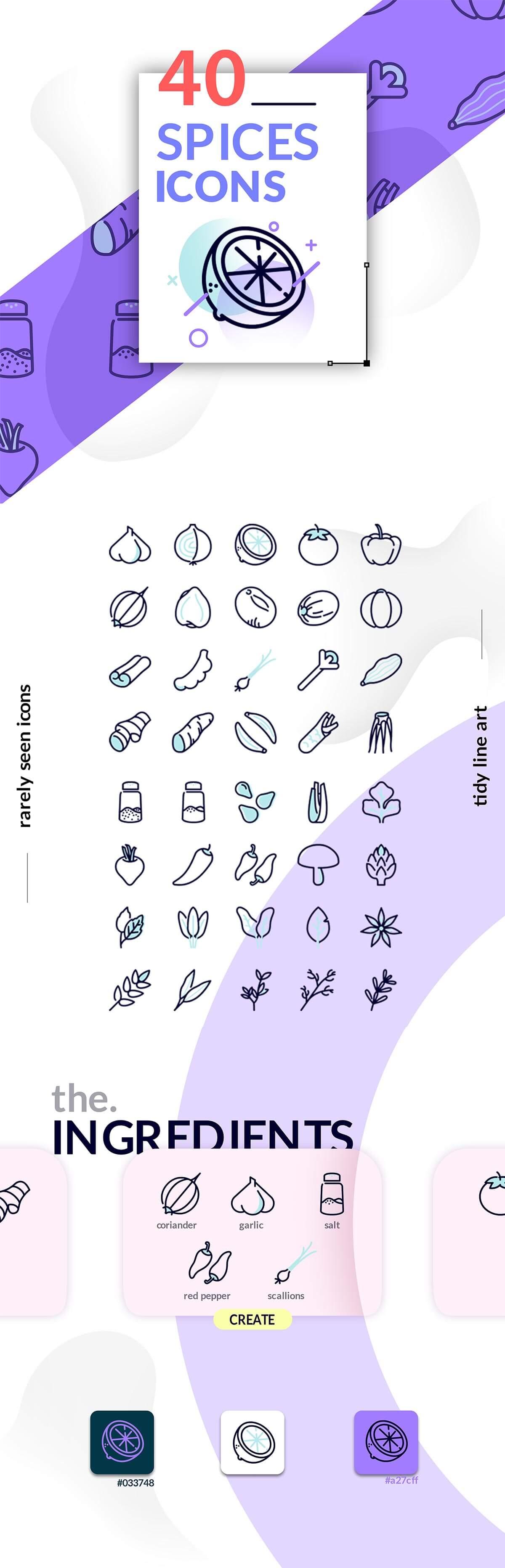 40 Free Spices Icons