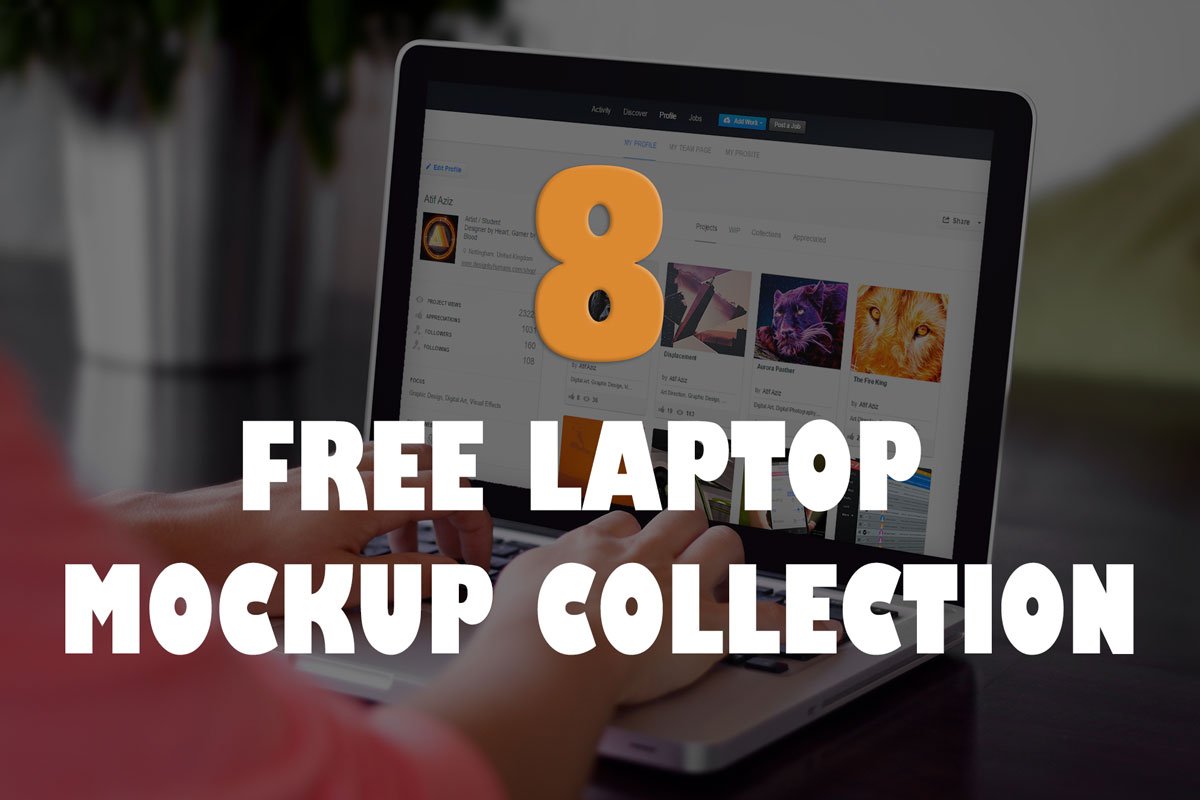 8 Free Laptop Mockup Collection