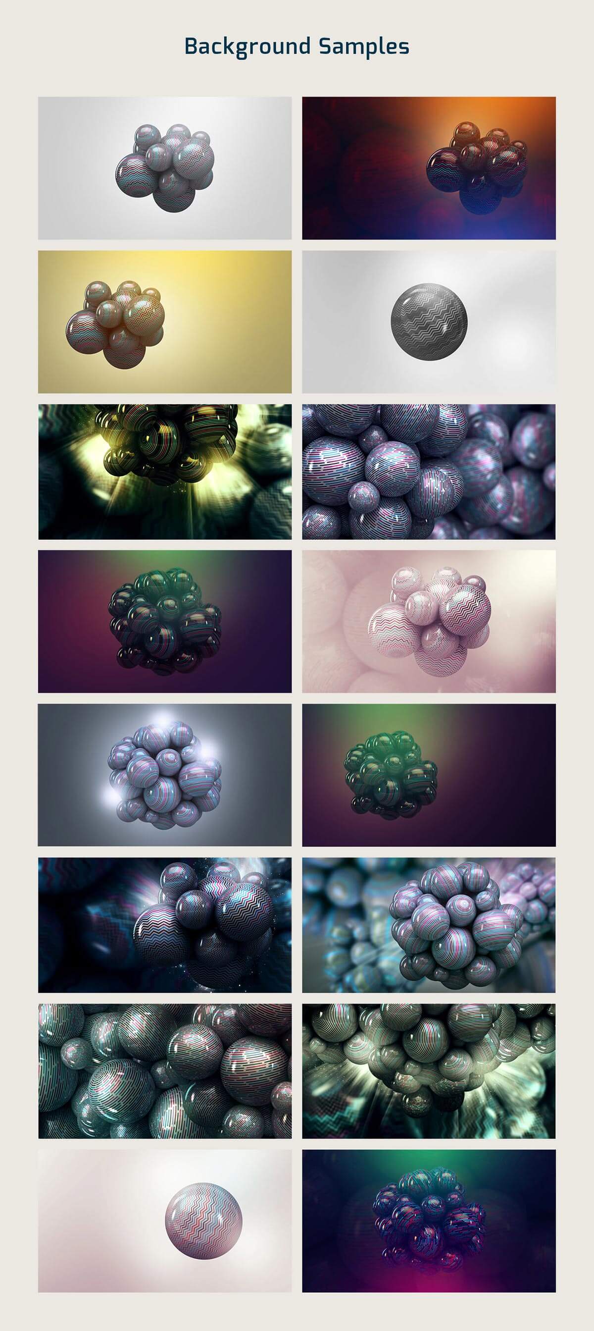 Free 3D Sphere Backgrounds Pack