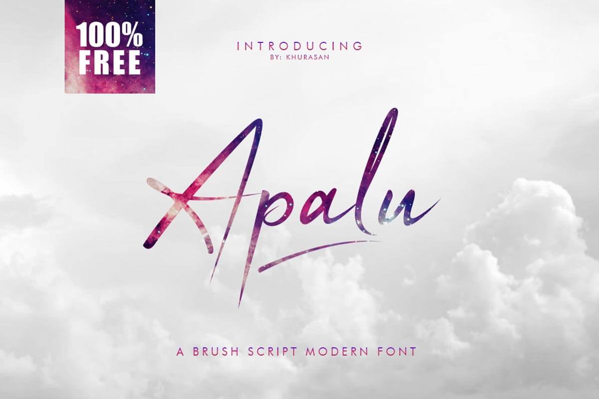 Free Apalu Brush Script
