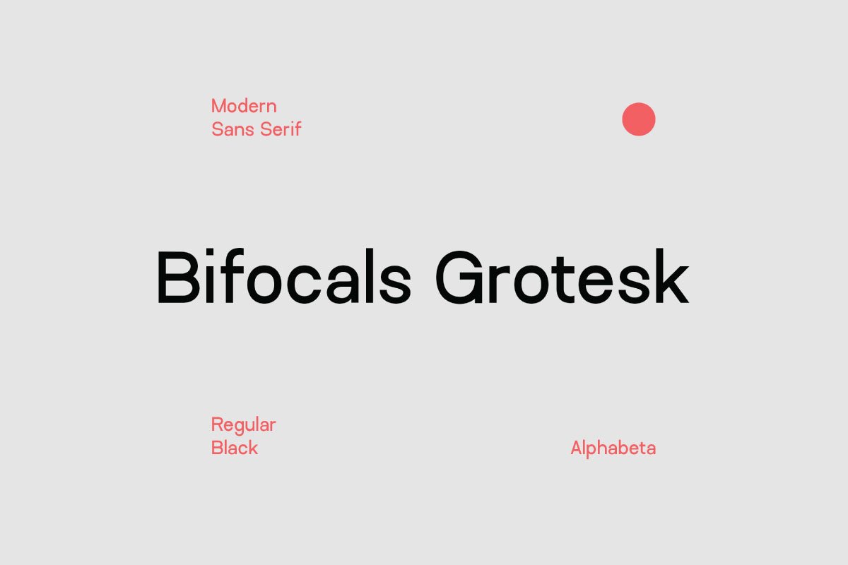 Free Bifocals Modern Sans Serif Font Family