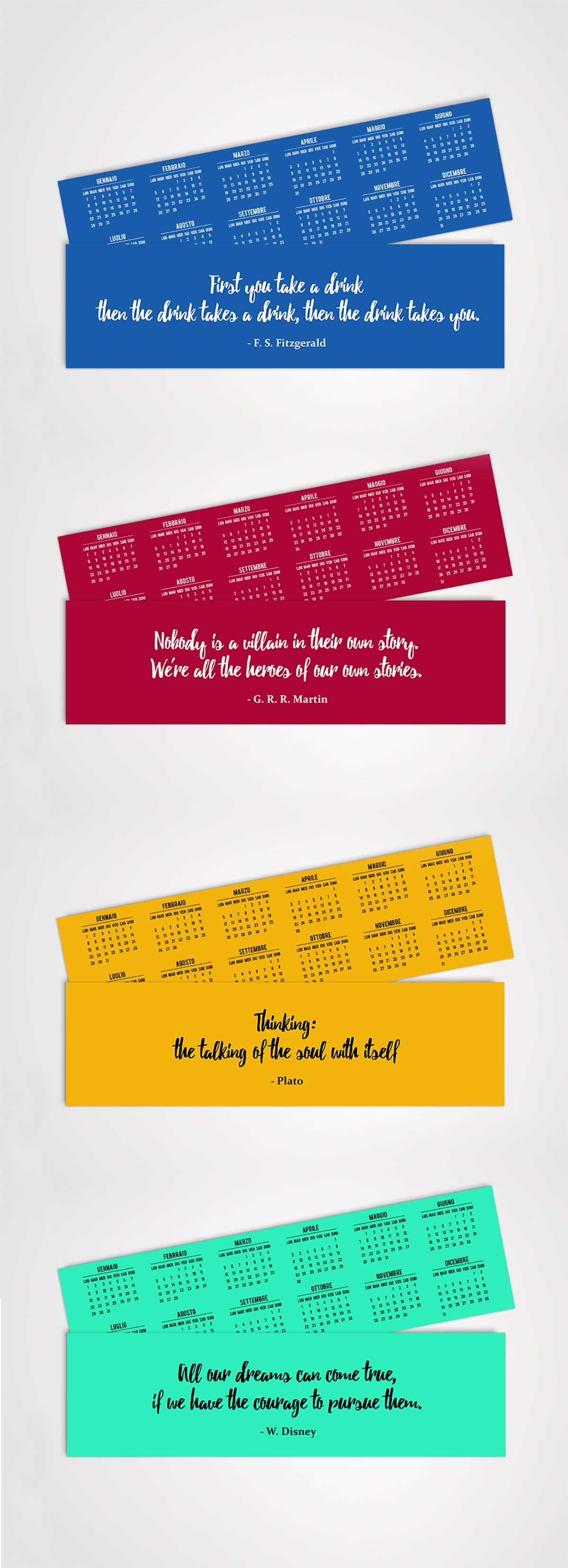 Free Calendar Bookmarks