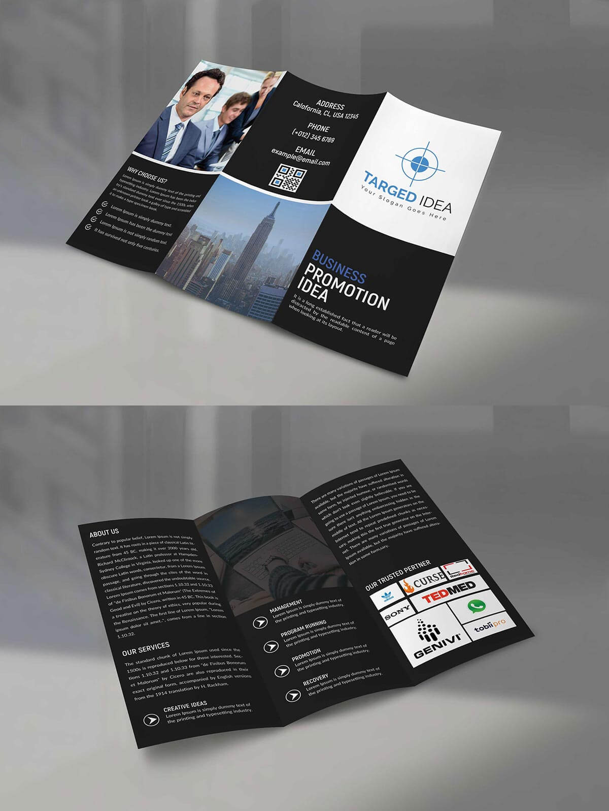 Free Corporate Tri Fold Brochure