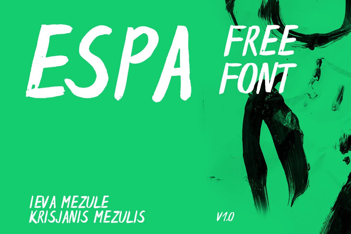 Free Espa Handwriting Brush Font