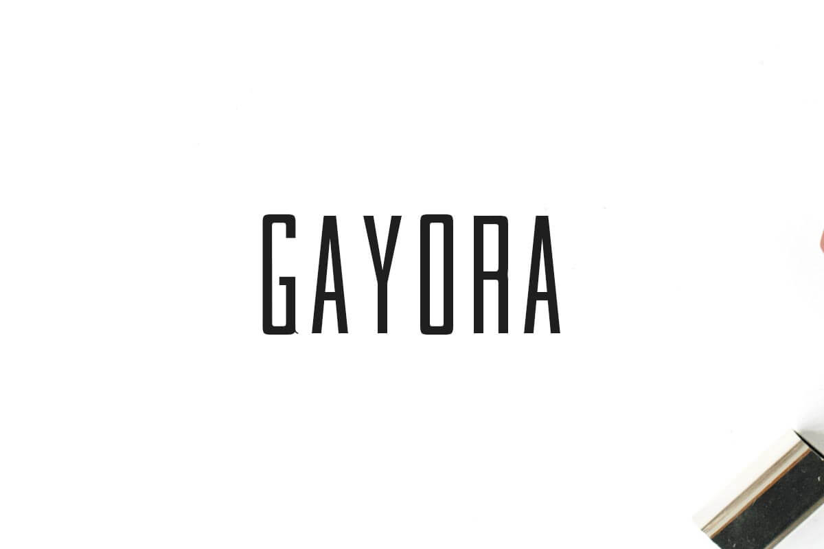 Free Gayora Sans Serif Font