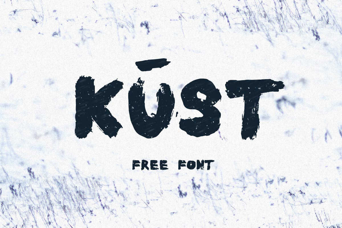 Free Kūst Brush Font
