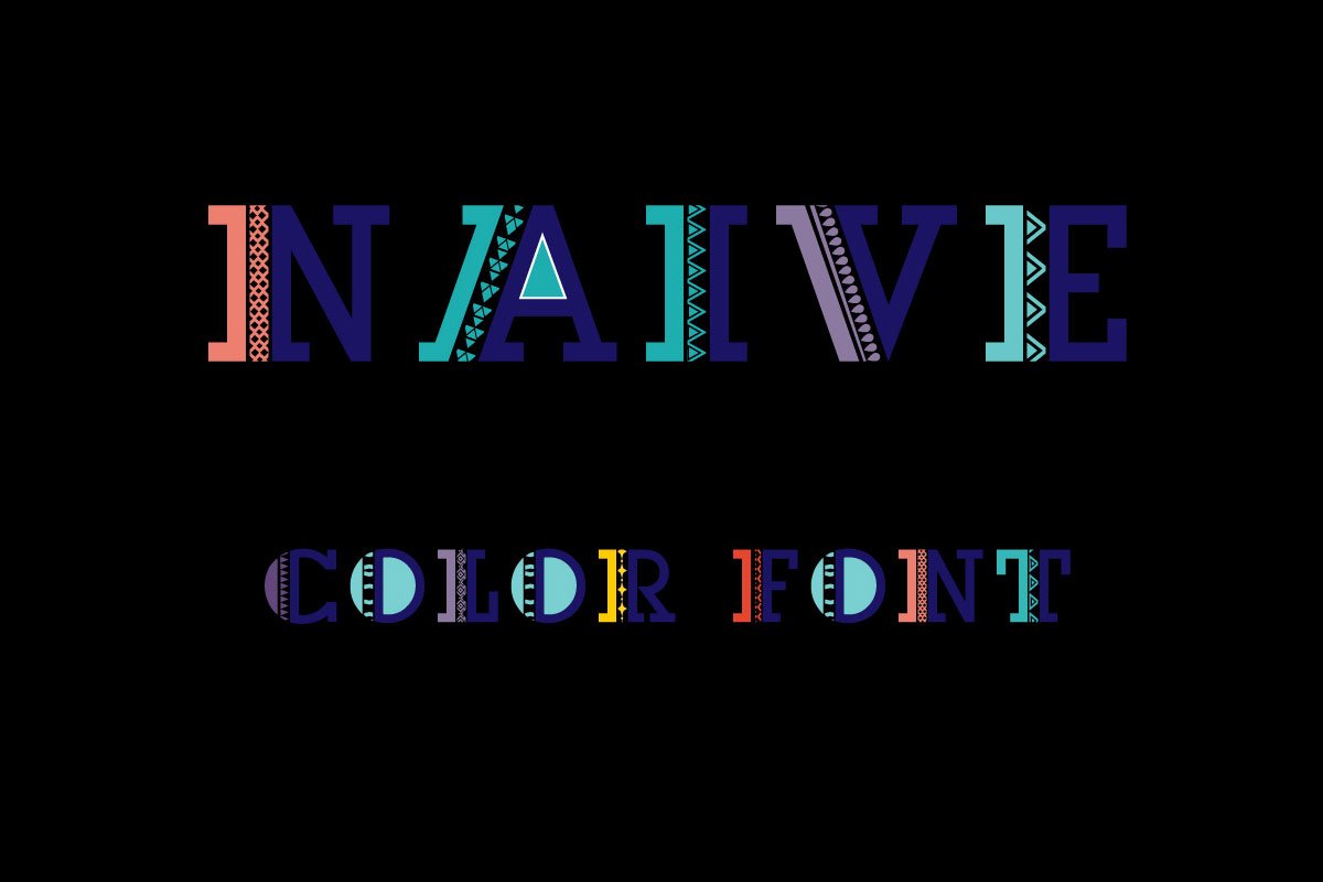 Free Naive Decorative Color Font