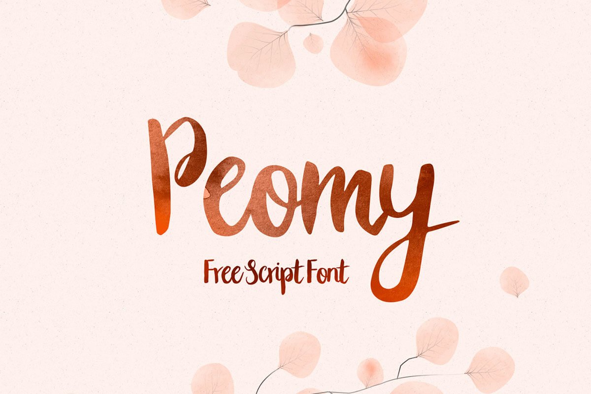 Free Peomy Script Brush Font