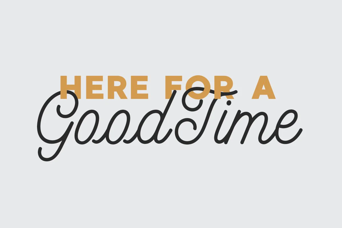 Made GoodTime Script Font Preview 4