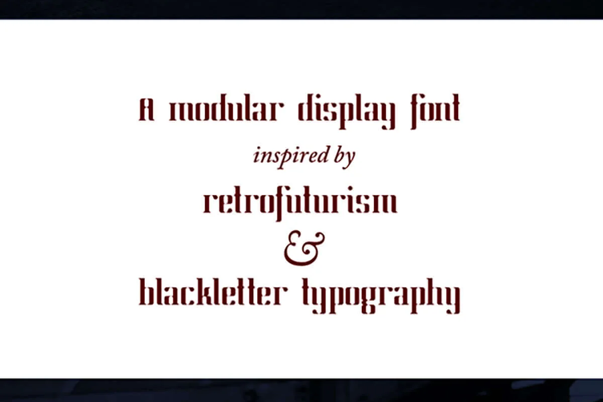Manufraktur Display Font Preview 1