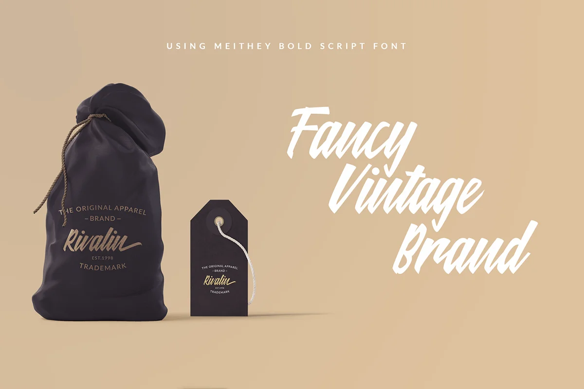 Meithey Bold Script Typeface Preview 2