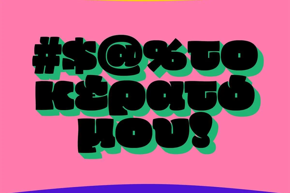 Oi! Display Font Preview 5