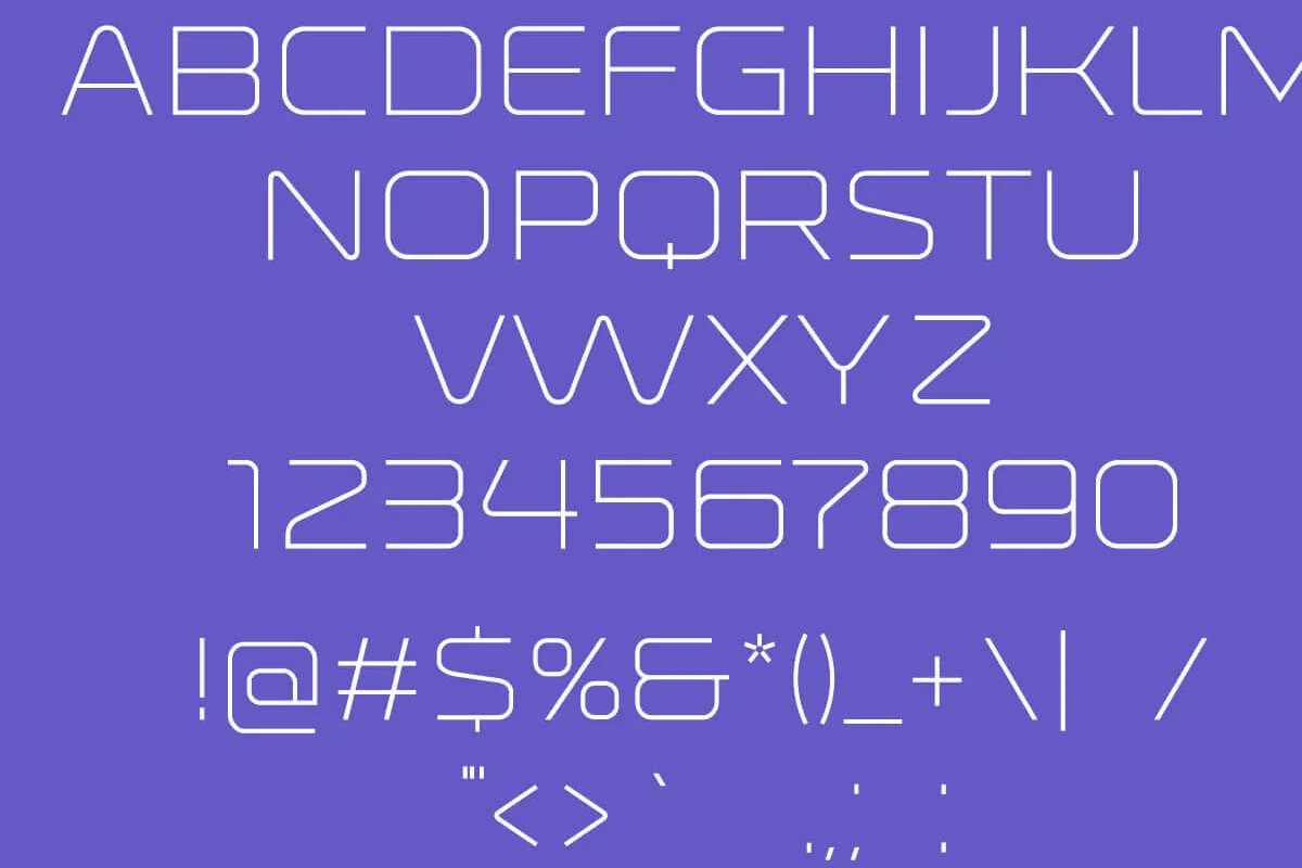 Ronduit Capitals Light Display Font Preview 1