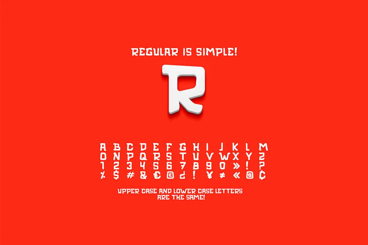 Rozo Display Font Preview 1