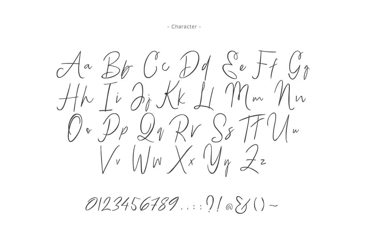 Bammantoe Handwritten Script Font Preview 6