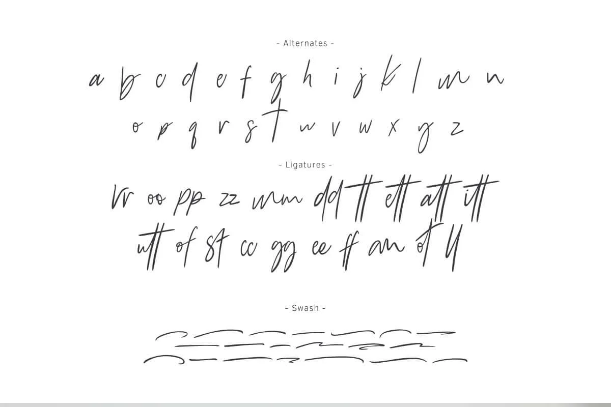 Bammantoe Handwritten Script Font Preview 7