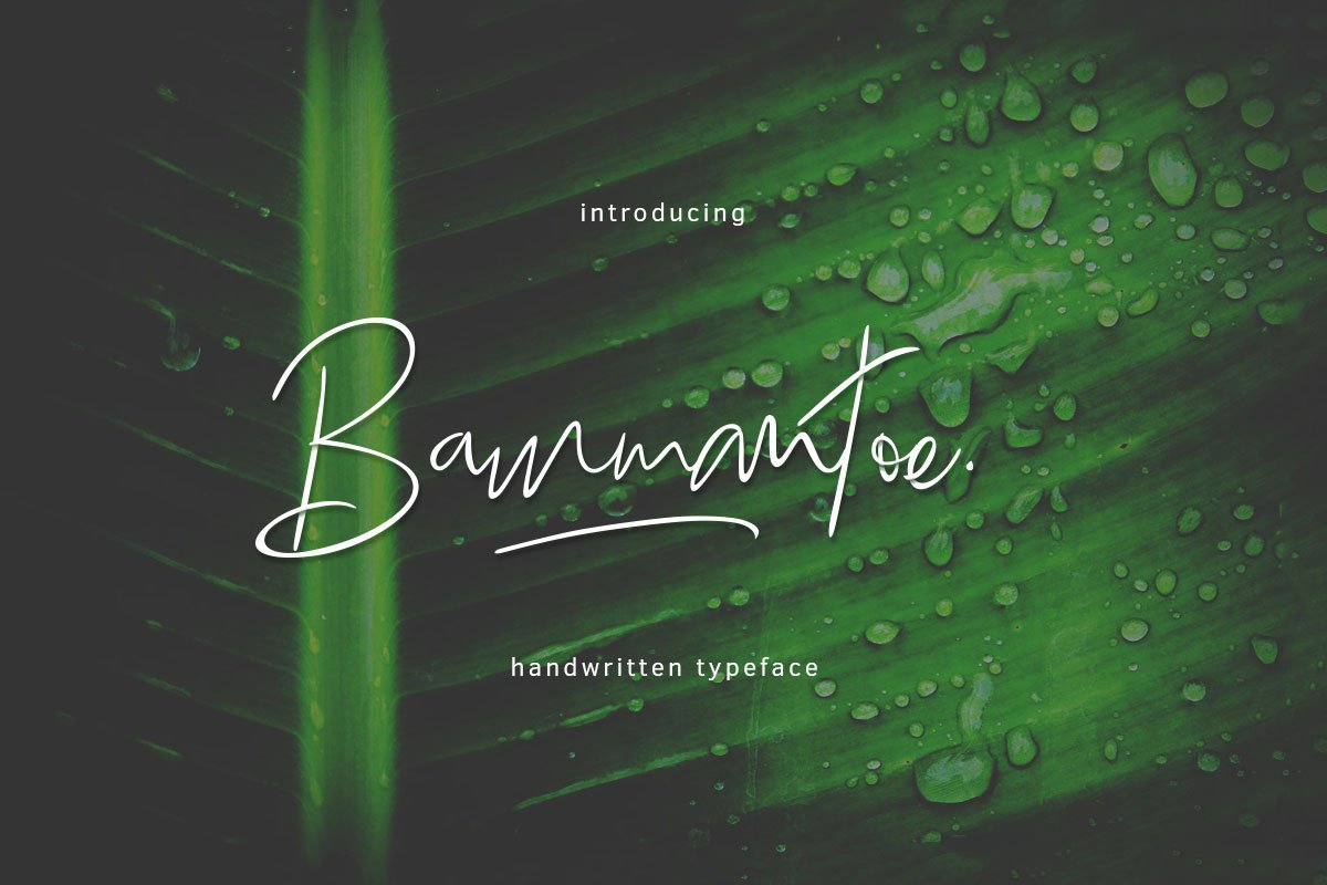 Free Bammantoe Handwritten Script Typeface