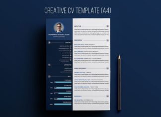Free Creative Resume PSD Template