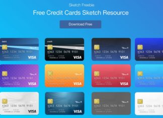 Free Credit Cards Vector UI Sketch Template