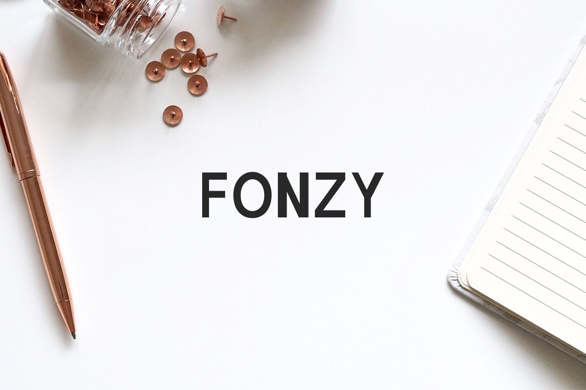 Free Fonzy Sans Serif Font