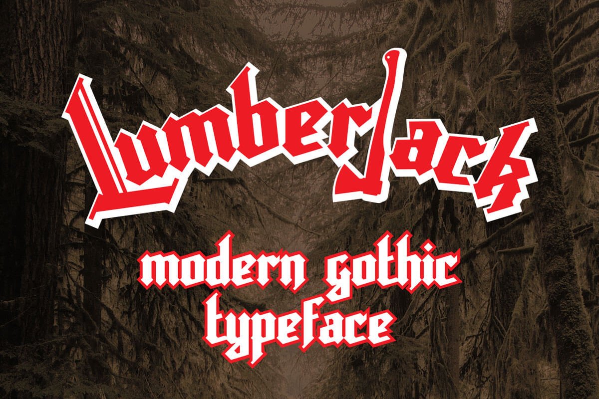 Free Lumberjack Gothic Font