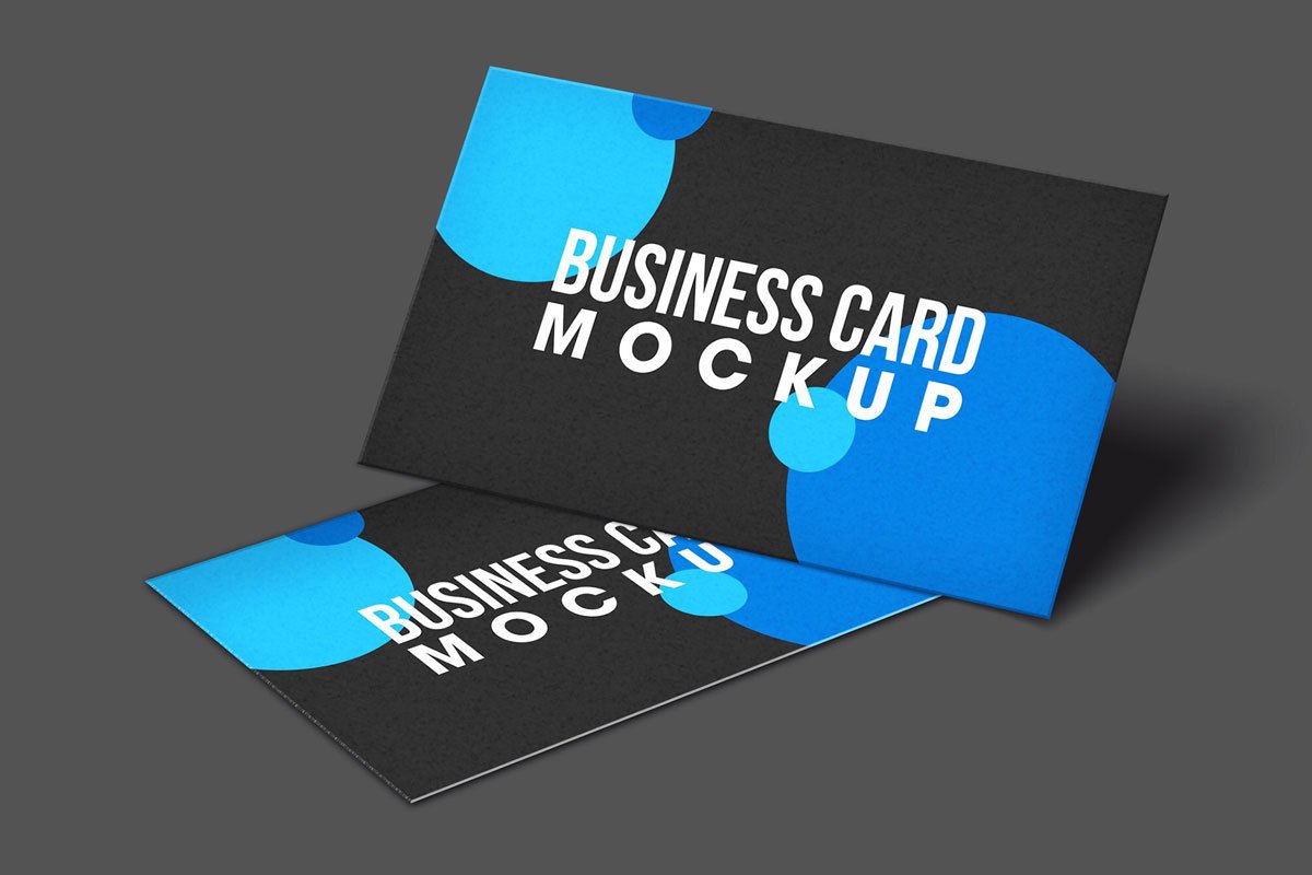 Free Modern Business Card Mockup Vol. 2