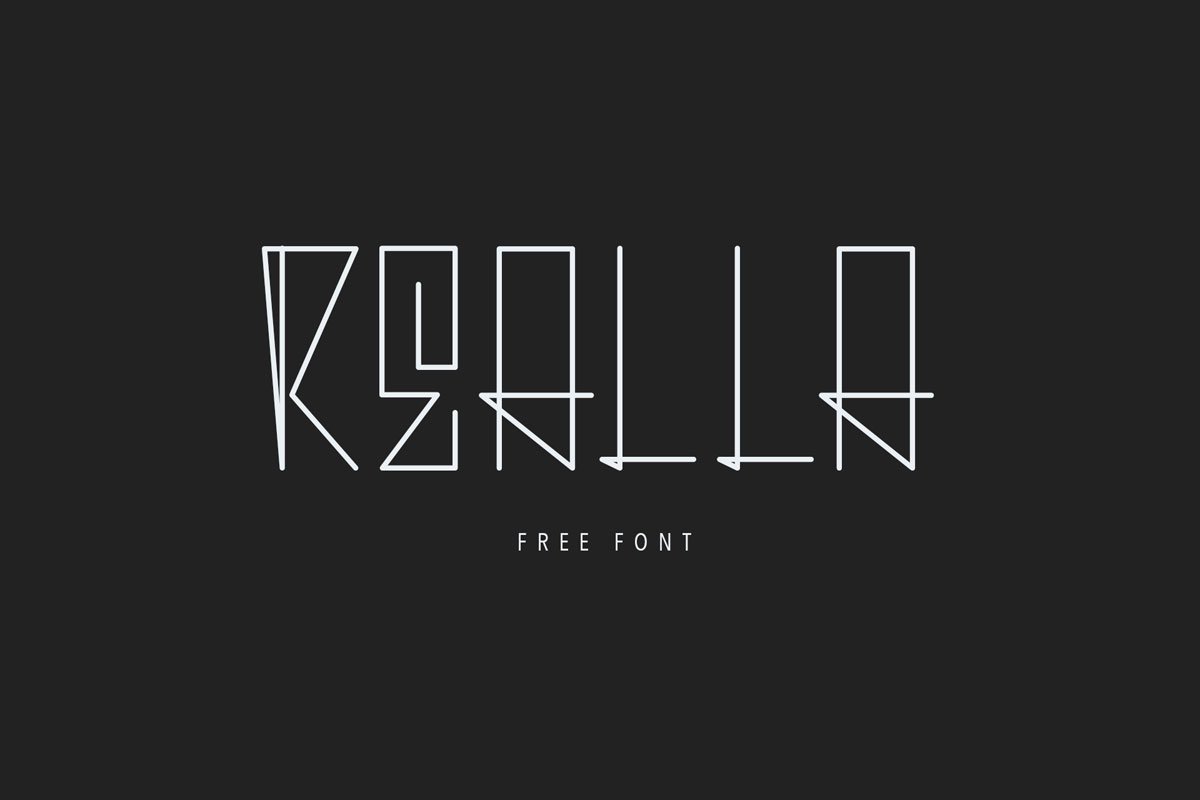 Free Realla Geometric Font