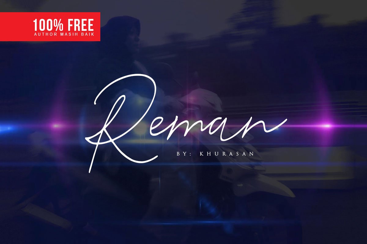 Free Reman Script Font
