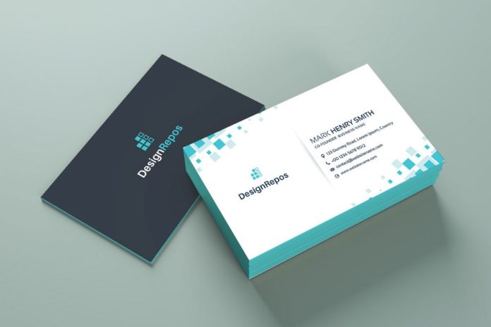 Free Simple Business Card Mockup