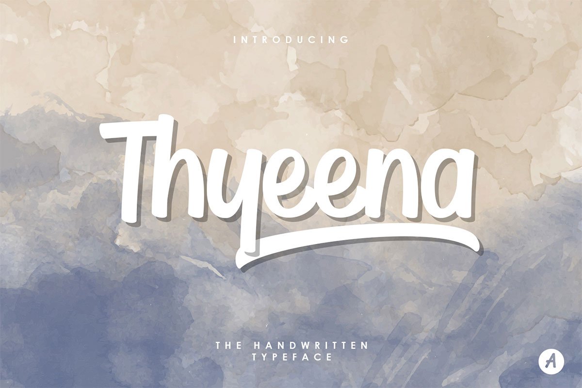 Free Thyeena Handwritten Script Typeface