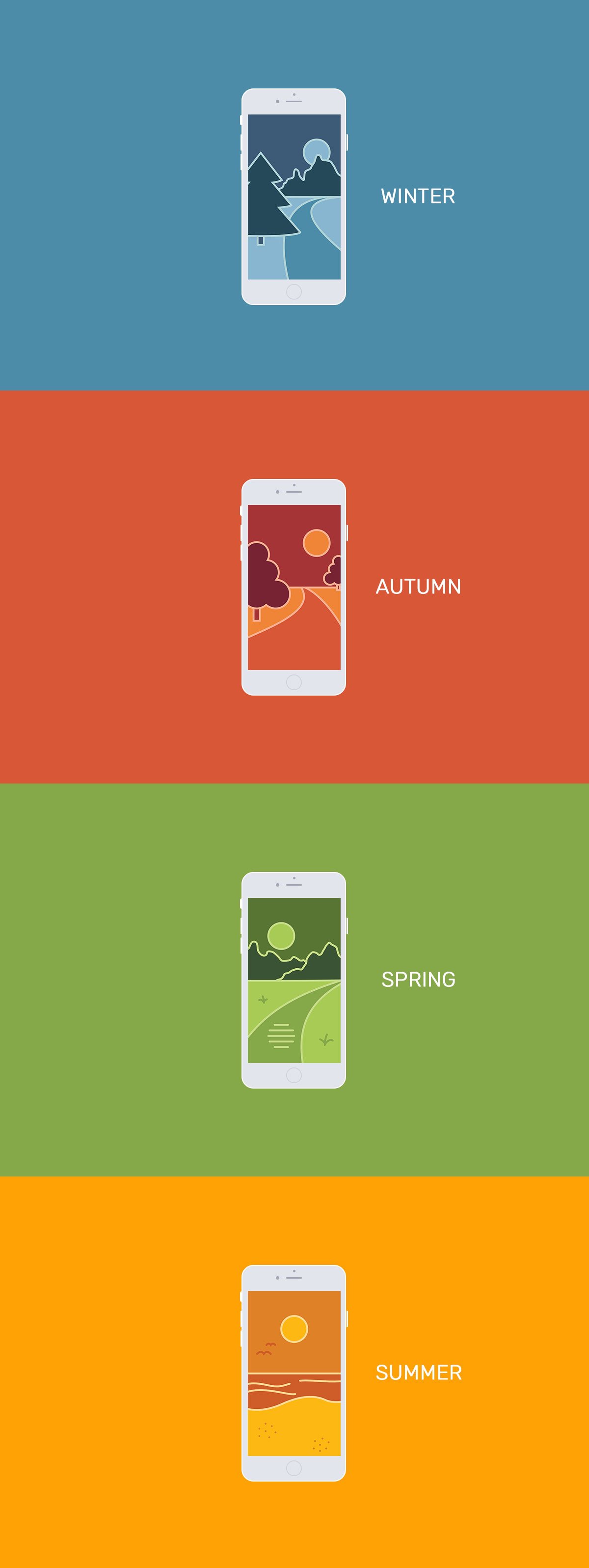 Free iPhone Seasons Wallpapers Pack