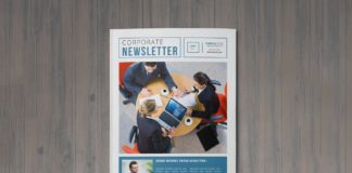 Free A4 Corporate Newsletter Template
