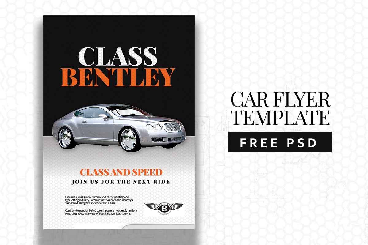 Free Car Flyer PSD Template