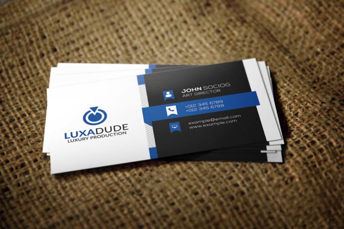 Free Corporate Business Card PSD Template